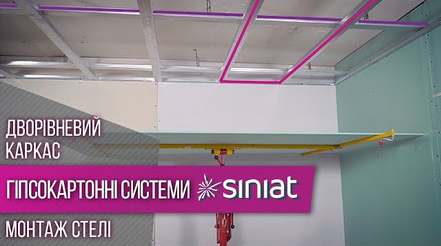 Монтаж потолка из гипсокартона